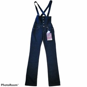 De Puta Madre 69 Dark Denim Overall Jeans Sz 27